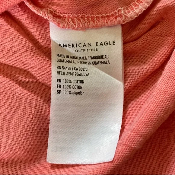 American Eagle Outfitters Coral Graphic Tee size XS/S 100% cotton - Picture 5 of 5